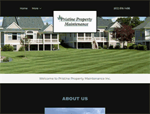 Tablet Screenshot of pristinepropertymaintenance.com